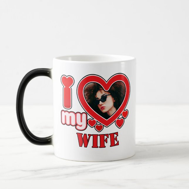 Mug Magic J'Aime Ma Femme Personnalisée (Gauche)