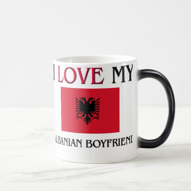 Mug Magic J'aime mon ami albanais (Droite)