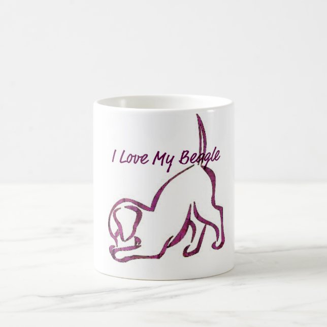 Mug Magic J'aime mon Beagle (Centre)