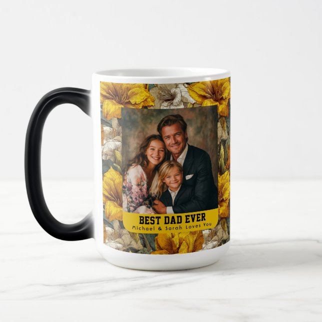 Mug Magic Jardin d'Amaryllis Jaune Fier Papa Pop Appréciatio (Gauche)