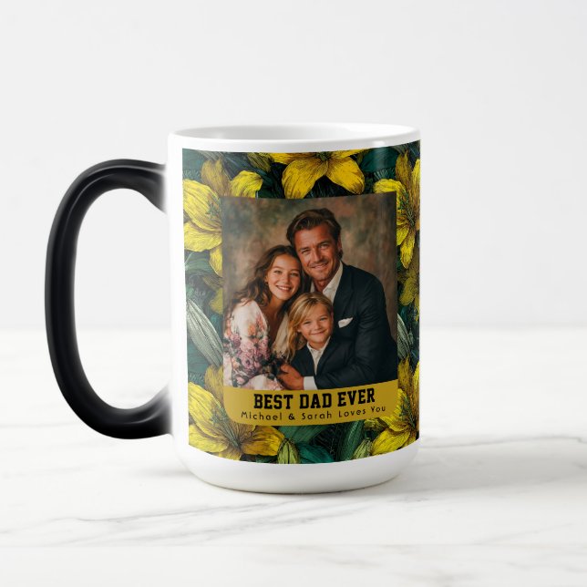 Mug Magic Jardin d'Amaryllis Jaune Papa Fille Unique (Gauche)