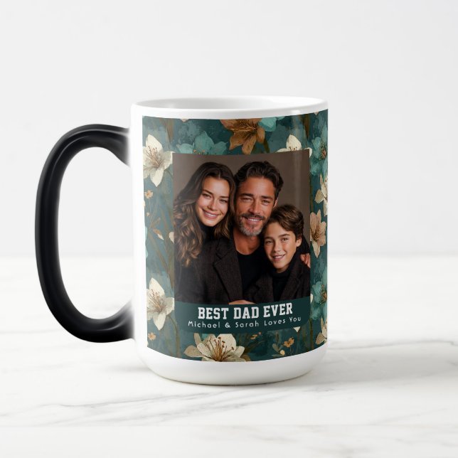 Mug Magic Jardin d'Amaryllis vert Fête des Pères Unique (Gauche)