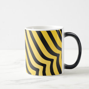 Mug Magic Jazzy mignonne Bumblebee rayé noir et jaune