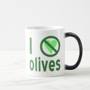 Mug Magic Je déteste les olives, pas d'amour vert