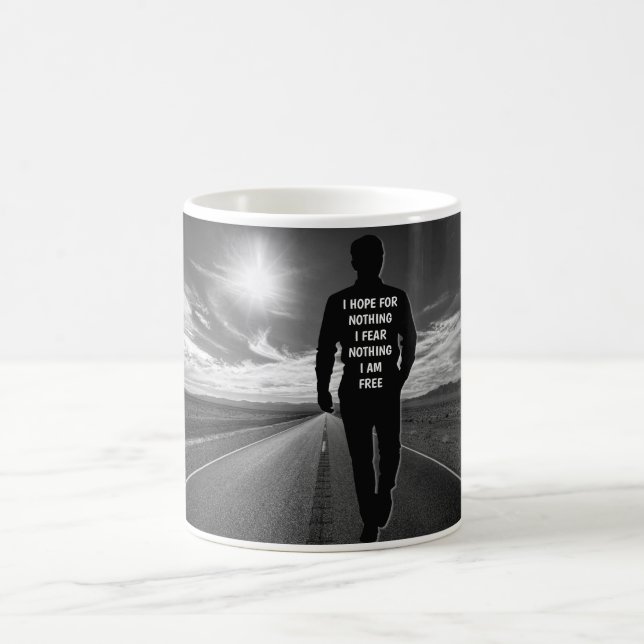 Mug Magic Je n'espère rien de citations motivantes (Centre)