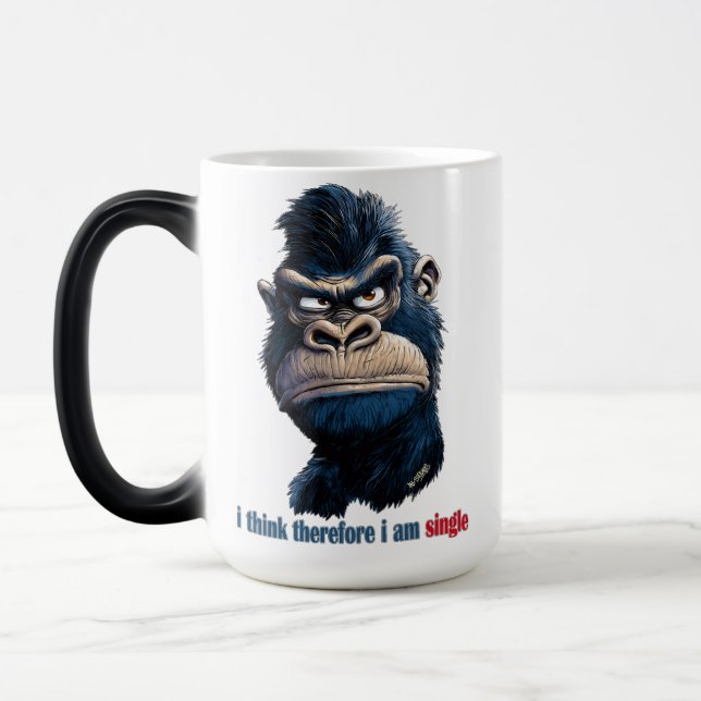 Mug Magic je pense donc que je suis célibataire (Gauche)