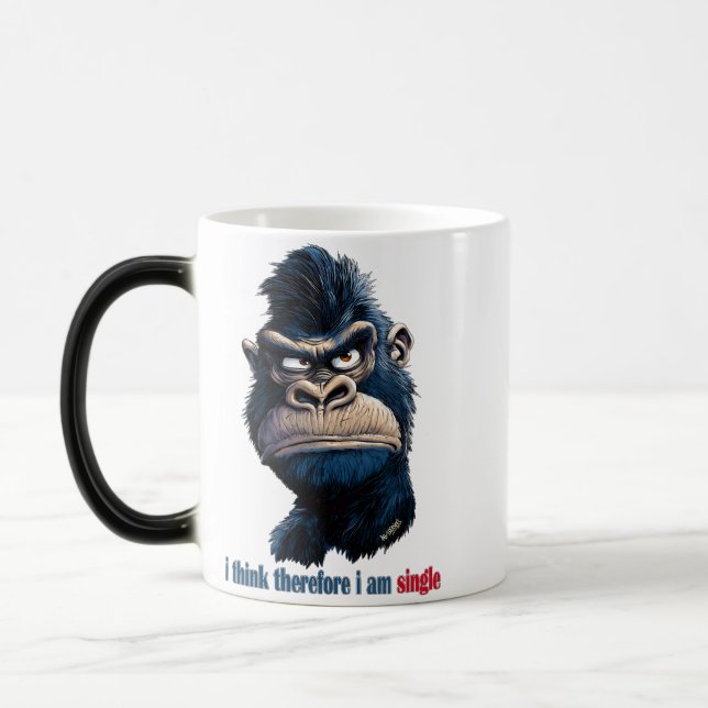 Mug Magic je pense donc que je suis célibataire (Gauche)