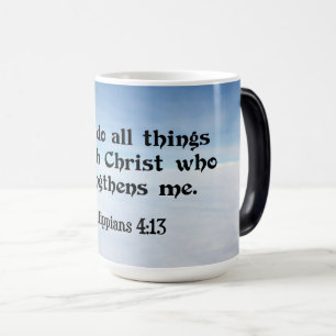 Mug Magic Je peux faire tout par...Philippiens 4:13