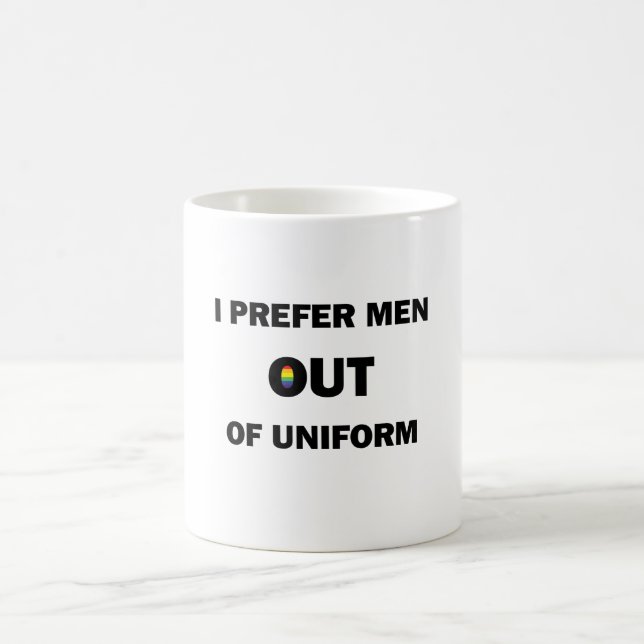Mug Magic Je Préfère Les Hommes Hors Uniforme (Centre)