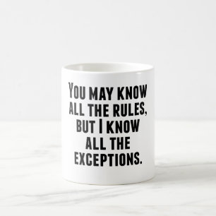 Mug Magic Je sais toutes les exceptions