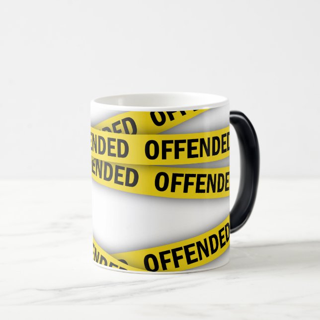 Mug Magic Je suis offensé que la police ne croise pas (Devant droit)