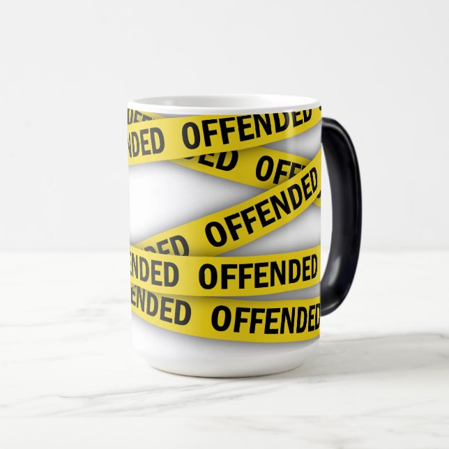 Mug Magic Je suis offensé que la police ne croise pas (Devant droit)