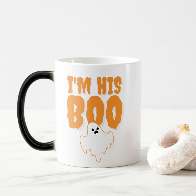 Mug Magic Je suis Son Boo Drôle Fantôme Halloween (Avec donut)