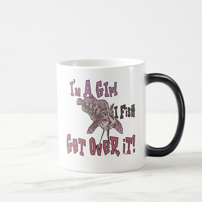 Mug Magic Je suis une fille que je pêche au-dessus de lui (Droite)
