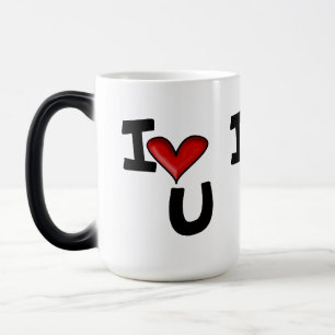 Mug Magic Je t'aime Typographie Graphique