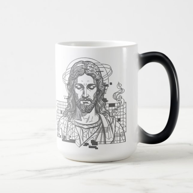 Mug Magic Jésus Grille Rétro Roi des Rois Apocalypse 19:16 (Droite)