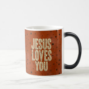 Mug Magic Jésus Vous Aime Encouragement Chrétien Rustique