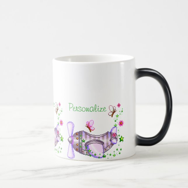 Mug Magic Joli avion Pixel Art (Droite)
