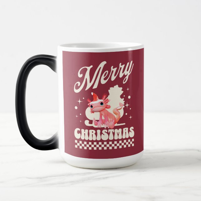 Mug Magic Joli Axolotl de Noël Joyeux Noël (Gauche)