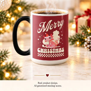 Mug Magic Joli Axolotl de Noël Joyeux Noël