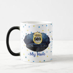 Mug Magic Joli Casquette Bleue de Police