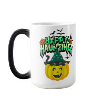 Joli design Halloween avec citrouille et chat noir