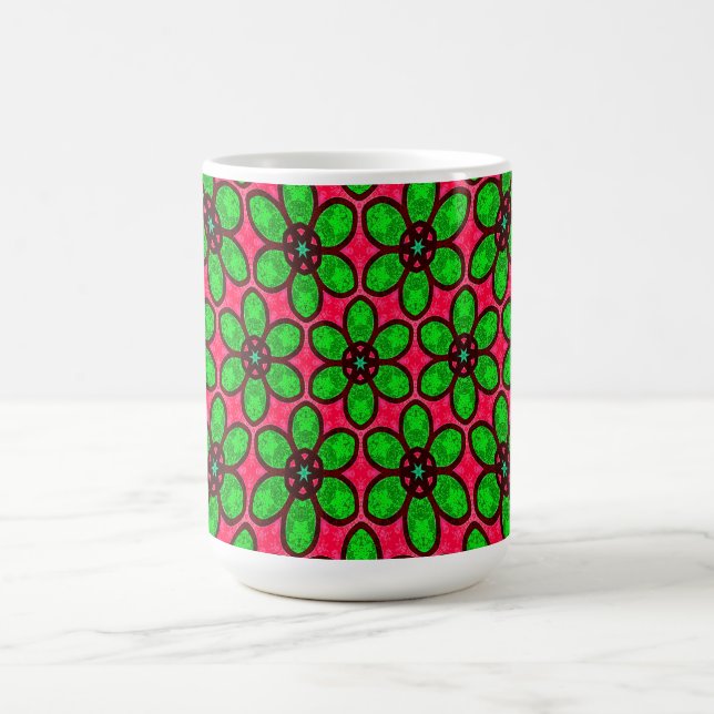 Mug Magic Joli Motif de fleurs Abstraites (Centre)