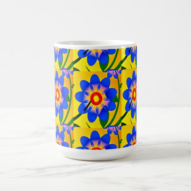 Mug Magic Joli Motif de fleurs Abstraites (Centre)