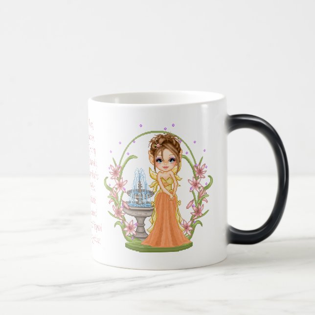 Mug Magic Joli Orange Faery Pixel Art (Droite)