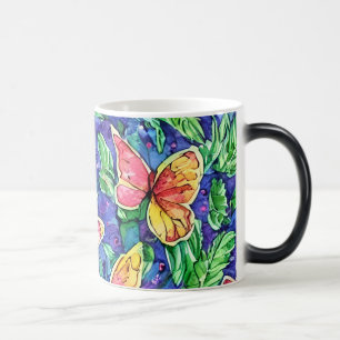 Mug Magic Jolie et colorée aquarelle Papillon art
