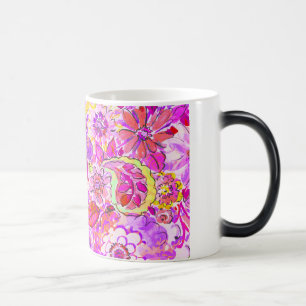Mug Magic Jolies fleurs abstraites roses