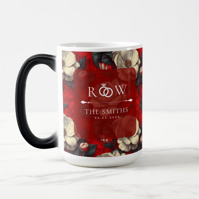 Mug Magic Jolis Jardiniers Rouges Charment Mariage à la Camp (Gauche)