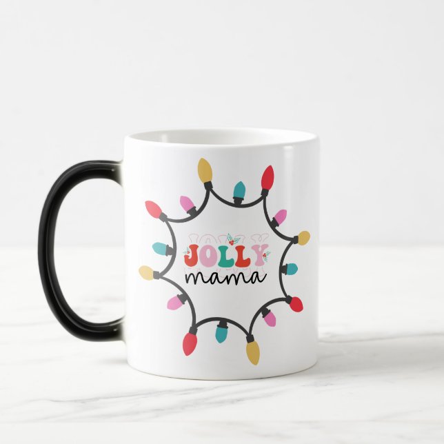 Mug Magic Jolly maman - lumière de Noël (Gauche)
