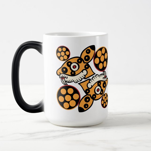 Mug Magic Jour 14 du calendrier aztèque - Ocelotl (Gauche)