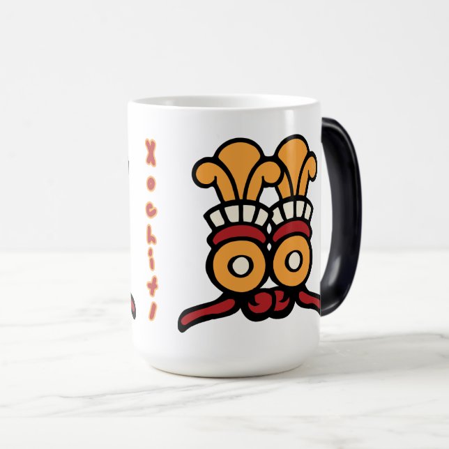 Mug Magic Jour 20 du calendrier aztèque - Xochitl (Devant droit)
