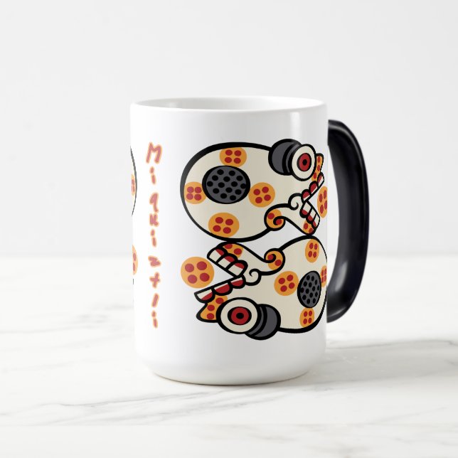 Mug Magic Jour Calendrier Aztèque 06 - Miquiztli (Devant droit)