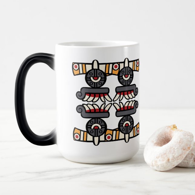 Mug Magic Jour Calendrier Aztèque 19 - Quiahuitl (Avec donut)