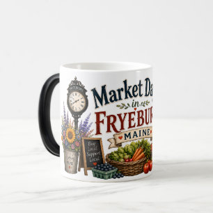 Mug Magic Jour de marché à Fryeburg Maine Couleur