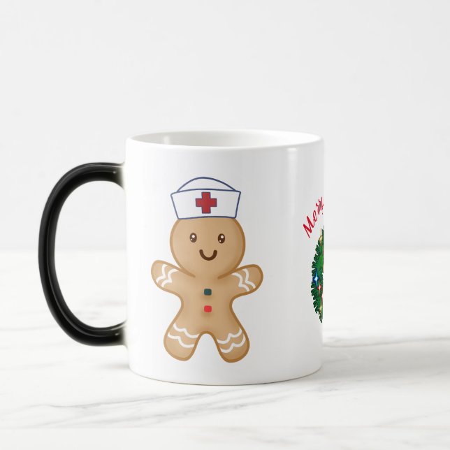 Mug Magic Journée de l'infirmière féminine Maman appréciatio (Gauche)
