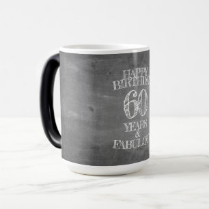 Mug Magic Joyeux Anniversaire - 60 Ans & Fabuleux sur tablea