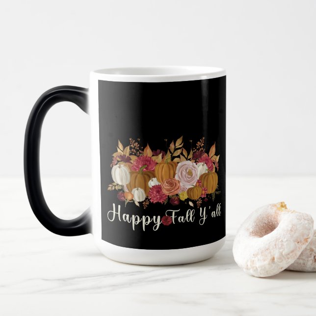 Mug Magic Joyeux automne Y'all (Avec donut)