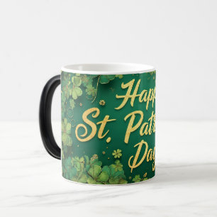 Mug Magic Joyeux design de trèfle de la Saint-Patrick