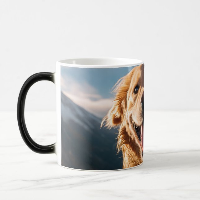 Mug Magic Joyeux Golden Retriever en cours (Gauche)