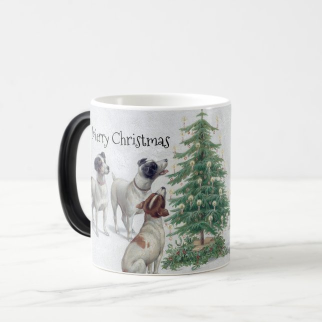 Mug Magic Joyeux Marionnettes De Noël Et Arbre De Noël (Devant gauche)