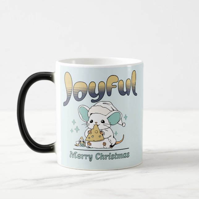 Mug Magic Joyeux Noël Souris Mignonne (Gauche)