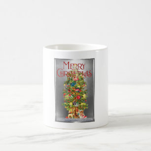 Mug Magic Joyeux Noël Vintage Tree Design