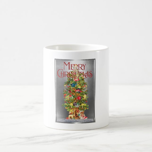 Mug Magic Joyeux Noël Vintage Tree Design (Centre)