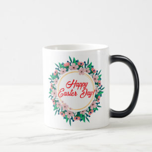 Mug Magic Joyeux Pâques Avec Cadre Floral-23046
