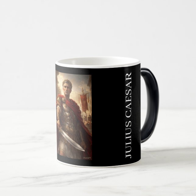 Mug Magic Julius Caesar noir & blanc (Devant droit)