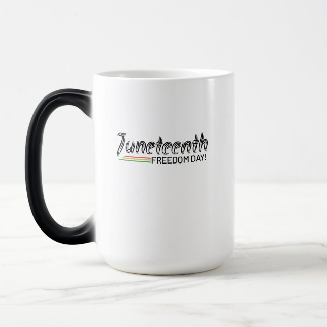 Mug Magic Juneteenth, Freedom of African American. (Gauche)